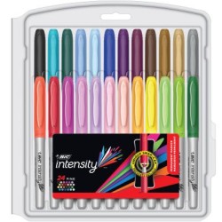 BIC INTENSITY PERMANENT MARKER FINE ASSORTED COLOURS CLM24 (6) BIC INTENSITY PERMANENT MARKER FINE ASSORTED COLOURS CLM24 (6)
