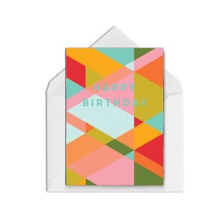 Birthday Kaleidoscope Pink Card Birthday Kaleidoscope Pink Card