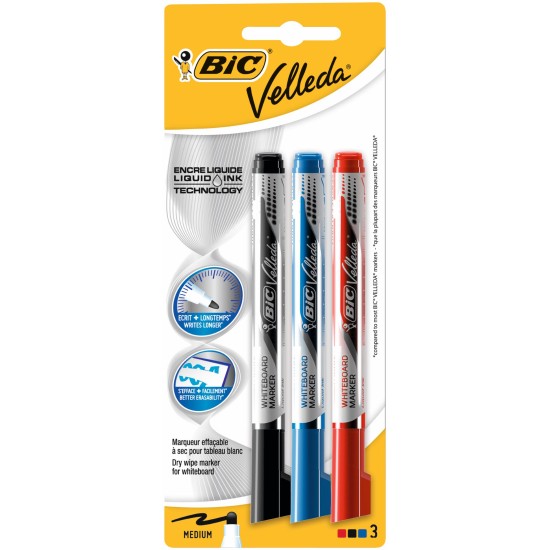 BIC VELLEDA WHITEBOARD LIQUID INK POCKET AST BP3 (6)