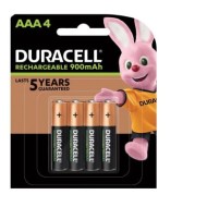 Duracell Rechargeable AAA Battery, Pack of 4