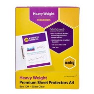 MARBIG SHEETPROTECTORS H/WEIGHT A4 10PK