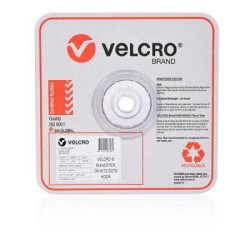VELCRO SPOTS HOOK 22MM 900 SPOT WHT BULK