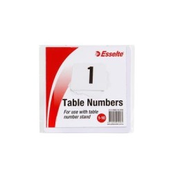 ESSELTE TABLE NUMBERS 1-10 10CM WH PK10