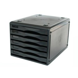 METRO 3439 MDSS B4 6 DRAWERS BLACK