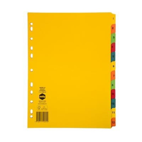 MARBIG DIV BRIT MANLLA A4 12 TAB