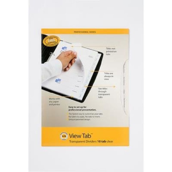 MARBIG PRO DVDRS V/TAB CLEAR A4 10TB