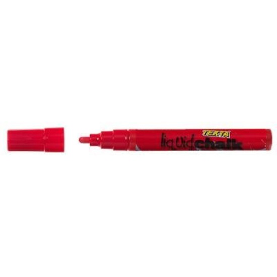 TEXTA LIQUID CHALK DRY WIPE RED
