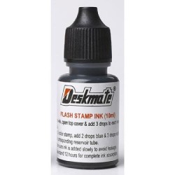 DESKMATE STAMP PAD REFILL INK 30ML BLACK