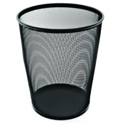 ESSELTE METAL MESH WASTE BIN 19L BLACK ESSELTE METAL MESH WASTE BIN 19L BLACK