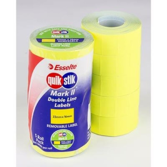 QUIKSTIK MAR II LBL FLU YEL REP 1000/LPR