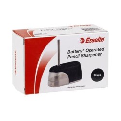 ESSELTE SHARPENER BATTERY OP BLACK ESSELTE SHARPENER BATTERY OP BLACK