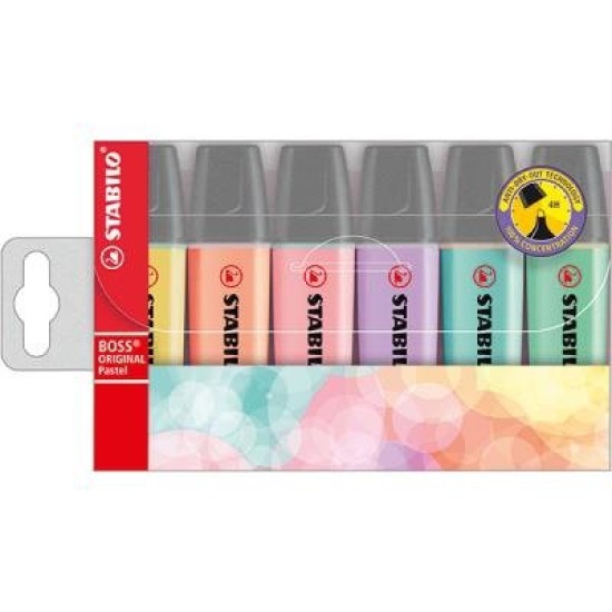 STABILO BOSS HIGHLIGHTER PASTEL WAL6