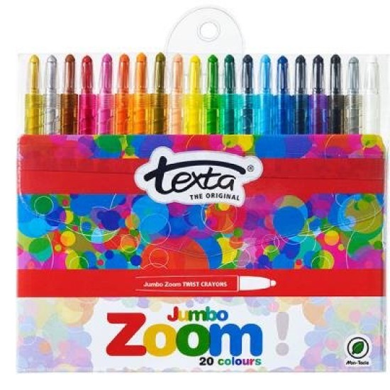 TEXTA JUMBO ZOOM CRAYONS PK20