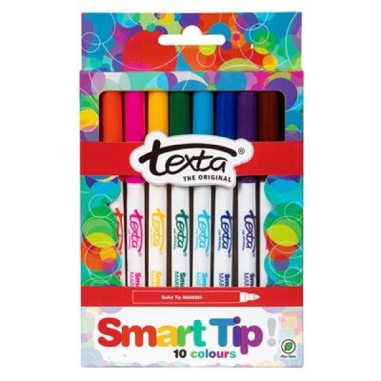 TEXTA SMART TIP MARKERS PK10