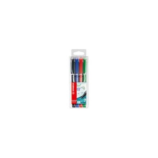 STABILO SENSOR 189/4-02 CLRTANGL AST 4PK