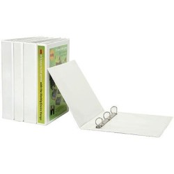 MARBIG RINGBINDER CLEARVIEW A5 25MM 2D PP WHT MARBIG RINGBINDER CLEARVIEW A5 25MM 2D PP WHT