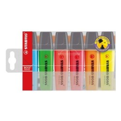 STABILO BOSS HIGHLIGHTER 70/6-6 ASST WAL6