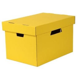ESSELTE AR-KIVE STORAGE BOX & LID YELLOW ESSELTE AR-KIVE STORAGE BOX & LID YELLOW