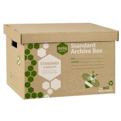 MARBIG ENVIRO ARCHIVE BOX BROWN SINGLE SELL