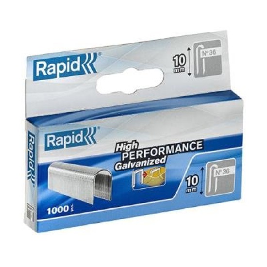 RAPID STAPLES 36/10 10MM MINI BOX/1000