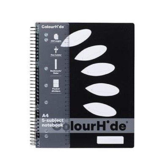 CH 5 SUBJECT BOOK A4 250 PAGE BLACK