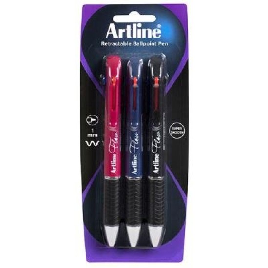 ARTLINE FLOW 4C RBPP 3PK ASST