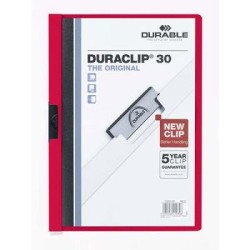 DUR DURACLIP DOC FLE A4 30 SHT RD