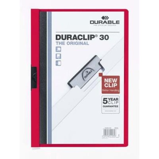 DUR DURACLIP DOC FLE A4 30 SHT RD
