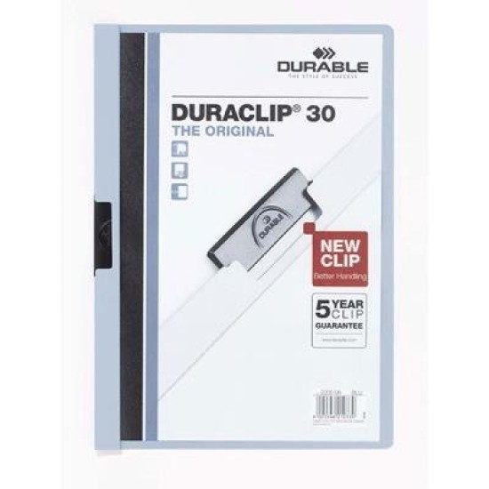 DUR DURACLIP DOC FLE A4 30 SHT BLU