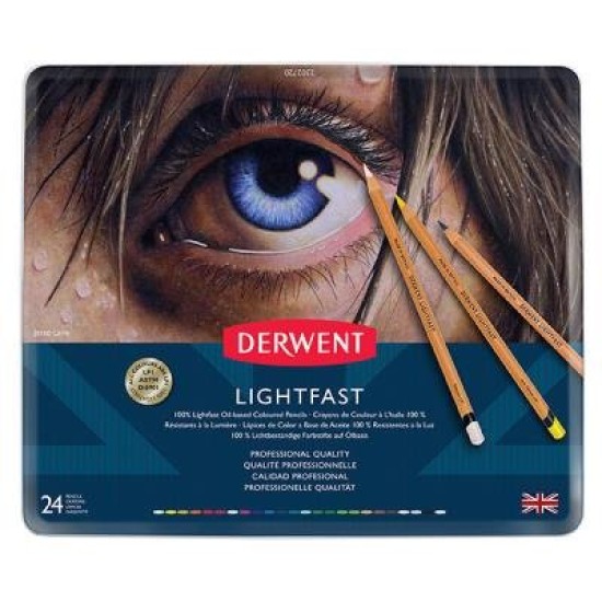 DERWENT PENCILS LIGHTFAST (24) TIN