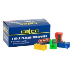 CELCO SHARPENER 1 HOLE PLASTIC BX48 CELCO SHARPENER 1 HOLE PLASTIC BX48