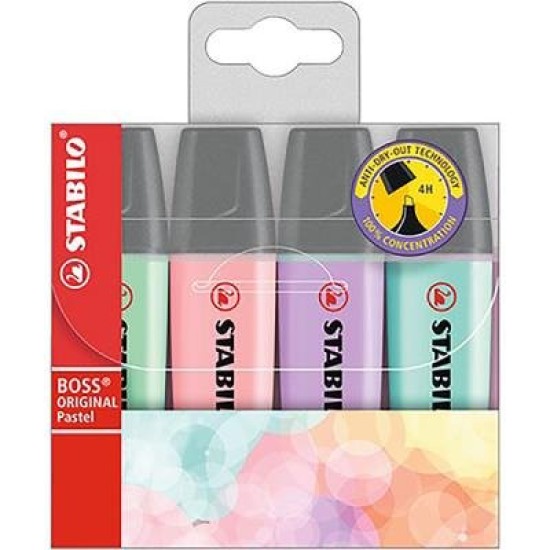 STABILO BOSS H/LIGHTER PASTEL WAL4
