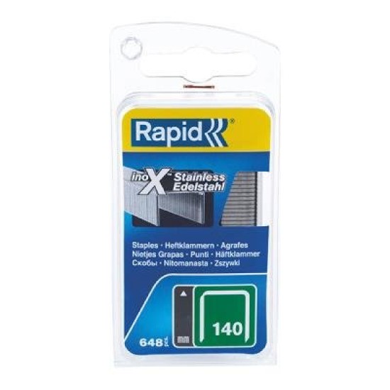 RAPID STAPLES 140/8MM BX970 S/STEEL