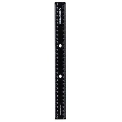 CH BINDERMATE RULER 30CM BLACK