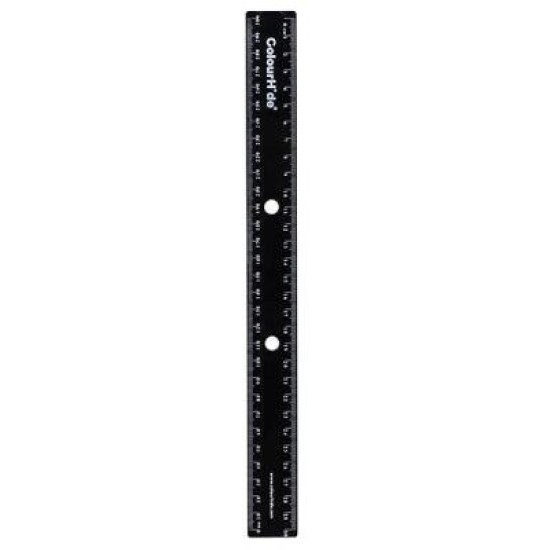 CH BINDERMATE RULER 30CM BLACK