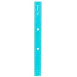 CH BINDERMATE RULER 30CM AQUA