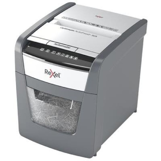 REXEL OPTIMUM AUTO+ SHREDDER 50X CROSS