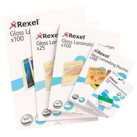 RXL L/POUCH GLOSS A5 2X75M PK100