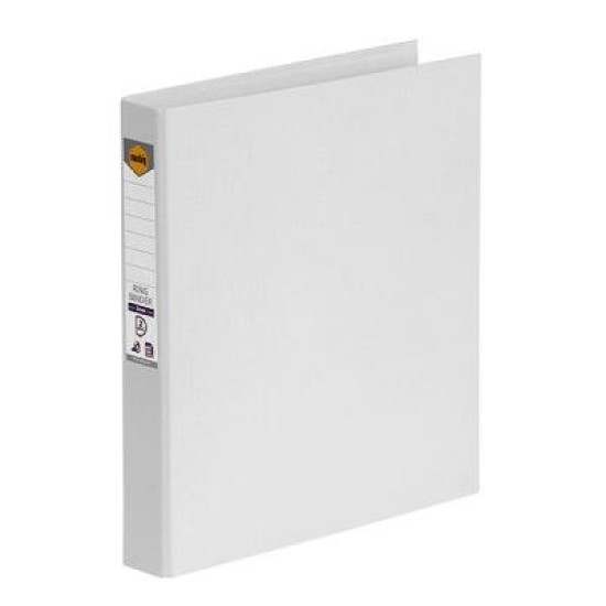MBG PE LINEN BNDR 2D 25MM WHITE RETAIL