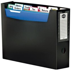 MBG FILE PORTABLE ORGNSR BLK W/ 10 FILES