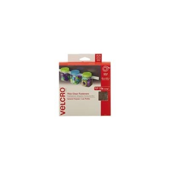 VELCRO FASTENER TAPE 19MMX4.5M CLR