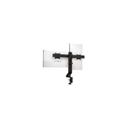 KTG MONITOR ARM SPACE SAVING DUAL BK