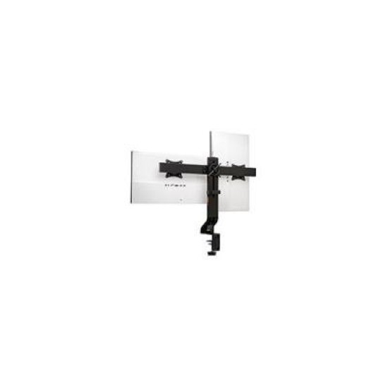 KTG MONITOR ARM SPACE SAVING DUAL BK