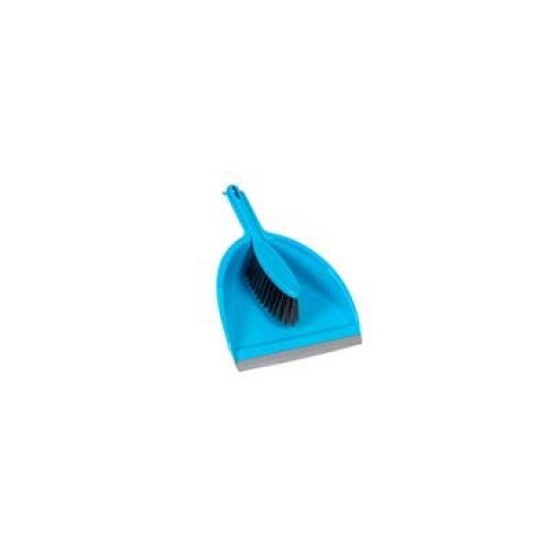 CLEANLINK DUSTPAN AND BRUSH BLUE