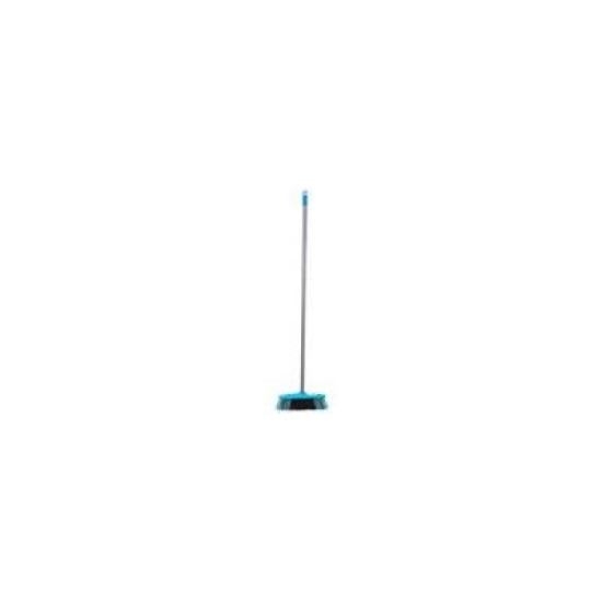 CLNLNK INDOOR BROOM BLU W/ METAL HANDLE