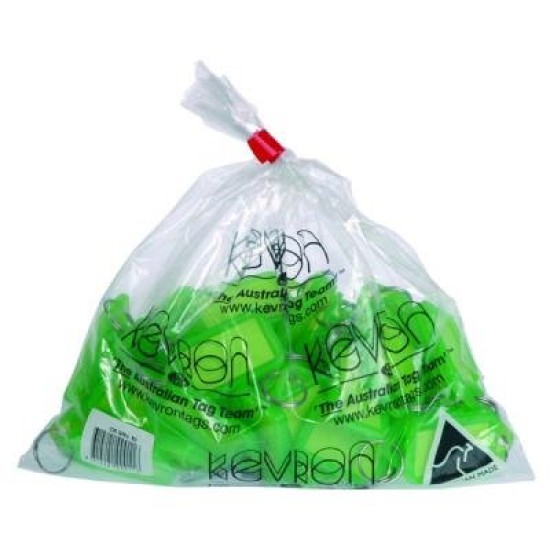 KEVRON ID5 KEYTAGS GREEN BAG50