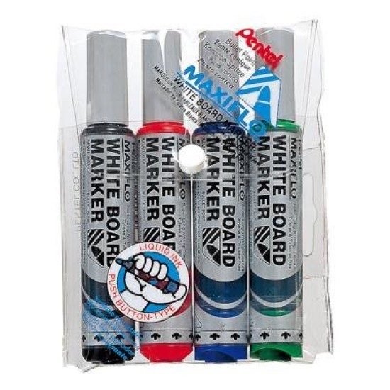 PENTEL MAXIFLO MARKER MED BUL WLT4
