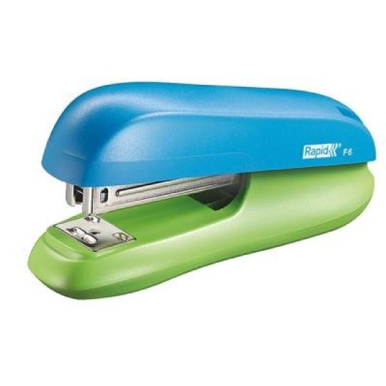 Half Strip Staplers RAPID F6 Funky HANGSELLtrip + 1000 staples 24/6 26/6 Blue/Green