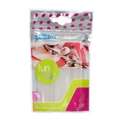 Glue Gun Sticks (multi-purpose) RAPID Fun to Fix 80g transparent pk20 D7mm x 100mm