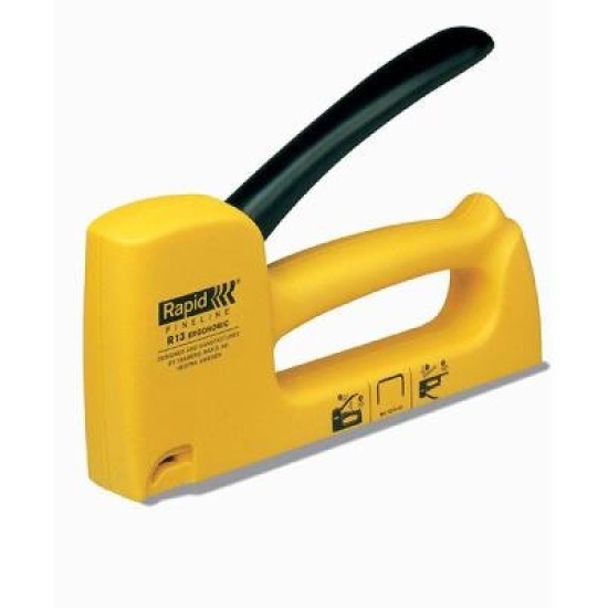MANUAL TACKERS - FINE WIRE STAPLES RAPID R13 Plastic 13/4-10 Yellow